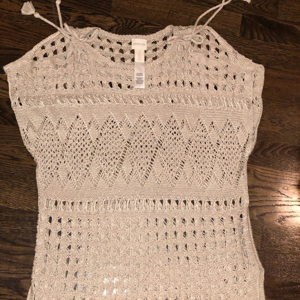 GUC Chico’s crochet sweater size 1